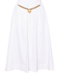 Moschino - Midi Skirt With Gathers - Lyst