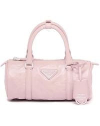 Prada - Logo-Plaque Tote Bag - Lyst