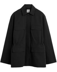TOTEME - Collared Drawstring Jacket - Lyst