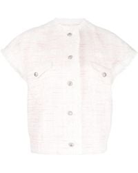 Shiatzy Chen - Lace-Embellished Tweed Jacket - Lyst