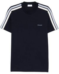 Ferragamo - Stripe-Detail T-Shirt - Lyst