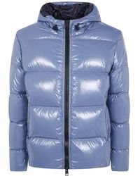 Herno - Logo-Patch Padded Jacket - Lyst
