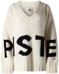 Perfect Moment - Jersey Piste Oversize De Lana Con Cuello En V - Lyst