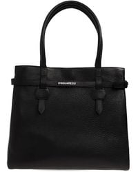 DSquared² - Strap Leather Tote Bag - Lyst