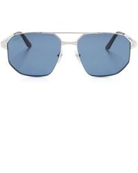 Cartier - Santos De Cartier Geometric-Shape Sunglasses - Lyst