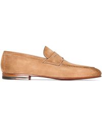 Santoni Suede Loafers - Brown