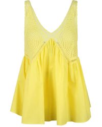 P.A.R.O.S.H. - Cotton Tank Top - Lyst