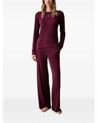 DKNY - Ribbed-Knit Pajamas - Lyst