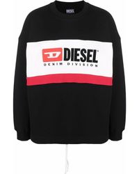 DIESEL - Felpa Girocollo Con Stampa - Lyst