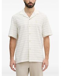 Guess - Striped Camp-Collar Shirt - Lyst
