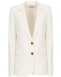 Emme - Notched-Lapels Single-Breasted Blazer - Lyst