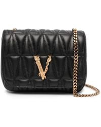 Versace - Small Virtus Shoulder Bag - Lyst