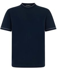 BOGGI - Cotton Crêpe Knit T-Shirt - Lyst
