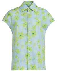 Marni - Chemise En Coton À Fleurs - Lyst