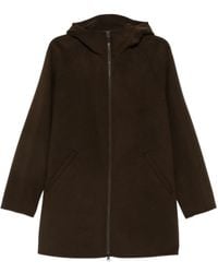 Aspesi - Super Doppel Hooded Zip-Up Coat - Lyst