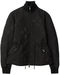 Burberry - Micro Check-Stitch Wakerley Jacket - Lyst