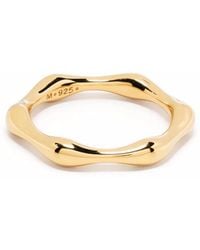 Missoma - Schmaler Ring Mit Geschmolzenem Effekt - Lyst