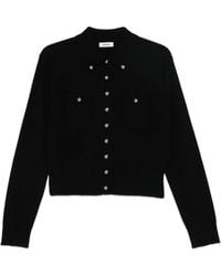 Sandro - Button-Down Shirt-Collar Cardigan - Lyst