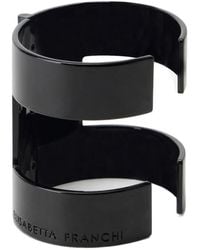 Elisabetta Franchi - Rigid Bracelet With Logo - Lyst