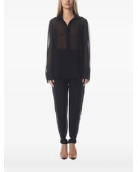 Tessitura Body Couture - Semi-Sheer Silk Shirt - Lyst