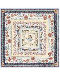 Bimba Y Lola - Foulard À Fleurs Ivoire - Lyst