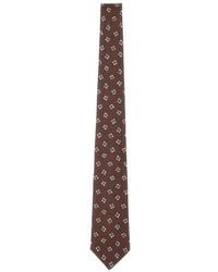 Kiton - Floral-Print Silk Tie - Lyst