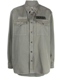 A.P.C. - Logo-Patch Shirt Jacket - Lyst