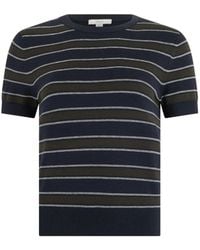 Vince - Striped Short-Sleeve T-Shirt - Lyst
