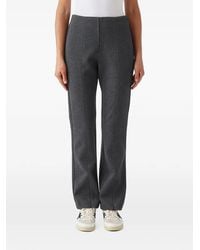 Max Mara - Seam-Detail Split-Hem Trousers - Lyst