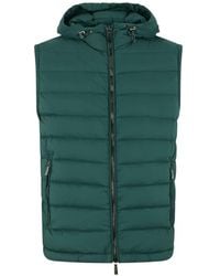 Moorer - Hooded Zipped Gilet - Lyst