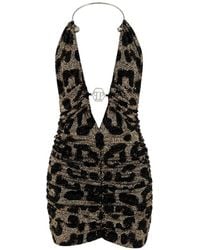 Philipp Plein - Strass Open-Back Dress - Lyst