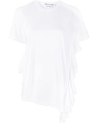 Comme des Garçons - Asymmetric Ruffled-detailing T-shirt - Lyst