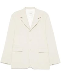 Sandro - Blazer de sarga - Lyst