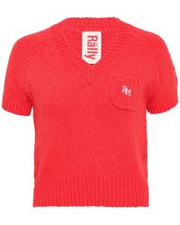Rally Movement - V-Neck Knitted Sweater - Lyst