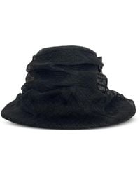 Junya Watanabe - Mesh-Overlay Straw Hat - Lyst