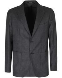 Tagliatore - Single-Breasted Buttoned Blazer - Lyst