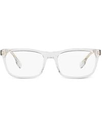 Burberry - Elm Rectangle-Frame Glasses - Lyst