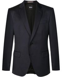 BOSS - Single-Breasted Fitted Blazer - Lyst