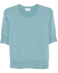 P.A.R.O.S.H. - Short-Sleeves Round-Neck Top - Lyst