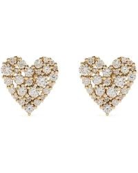 Sydney Evan - 14Kt Cocktail Heart Diamond Earring - Lyst