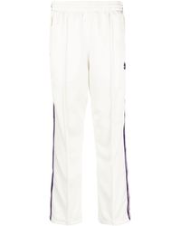 Needles - Logo-embroidered Striped Track Pants - Lyst