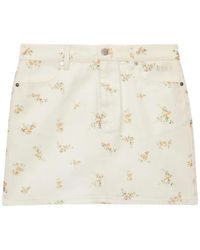 MSGM - Mini-Rok Met Bloemenprint - Lyst