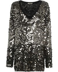 Roberto Cavalli - Sequin-Embellished Sweater - Lyst