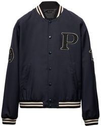 Prada - Patch Bomber Jacket - Lyst