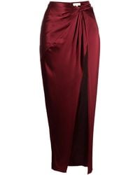 Fleur du Mal - Twist Zijden Rok Met Geknoopt Detail - Lyst