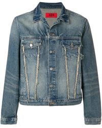 424 - Gerafeld Detail Denim Jack - Lyst