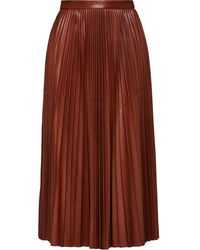 Prada Jupe Sunray - Marron