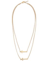 DSquared² - Jesus Double Necklace - Lyst