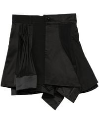 Sacai - Pleated Panel Skirt - Lyst