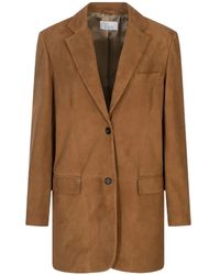 GIUSEPPE DI MORABITO - Button-Fastening Suede Blazer - Lyst